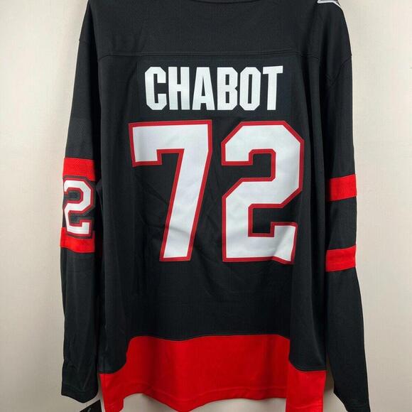NWT Ottawa Senators Thomas Chabot #72 Fanatics Breakaway Home NHL Jersey Men XL - Picture 2 of 9